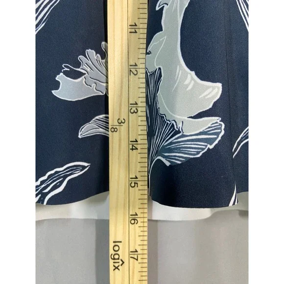 Athleta Sonic Skort Navy Blue White Floral Print Women's Size Large Pickleball - Picture 10 of 11